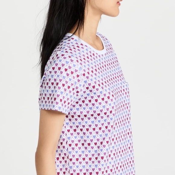 Roller Rabbit Quilted Hearts T-Shirt Dress Size Small New with Tags - Picture 3 of 8